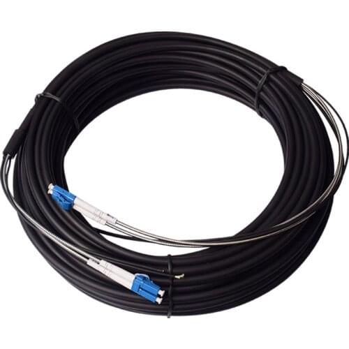 5PCS 10M Outdoor LC UPC Duplex FTTH Drop Patch Cable LC Singlemode Duplex Fiber optic patch cord FTTH fiber optic jumper Cable