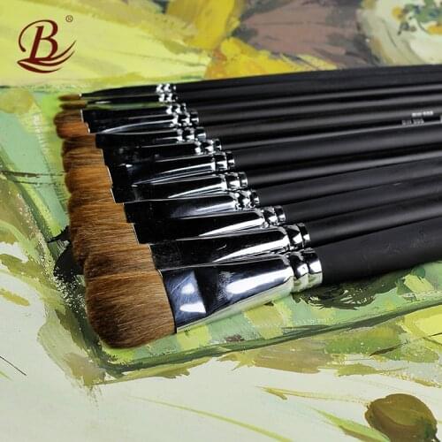 6Pcs/Set Fine Weasel Hair Paint Brush Round Shaped Oil Artistic Brushes For Acrylic Watercolor Painting Art Supplies Tassels