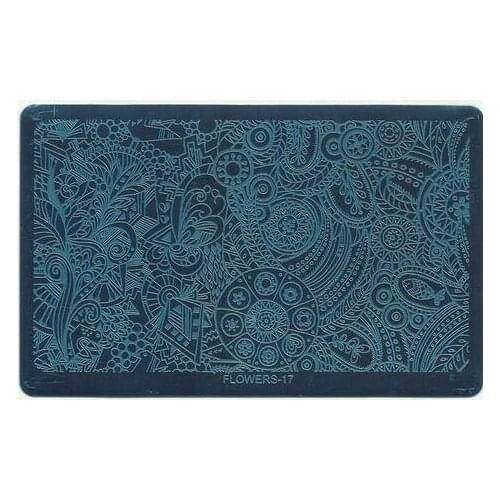 Large 10*16 cm Nail Stamping Plates Nail Art Stamp Template 20 Designs Flower series