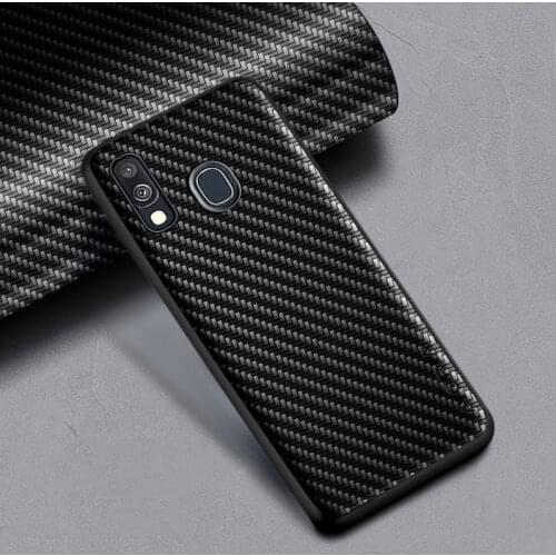 Case for Samsung Galaxy A40 A10 Cross pattern textile fabric funda coque capa Classical style Cover for Samsung Galaxy A40 Case