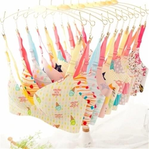 Child Bras 70A/75A/80A/85A Cute Bow Student Underwear Girls Kid Bra Models Print Young Girl Training Bra For Children