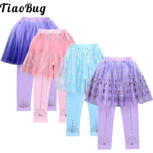 Kids Girls Leggings Skirt-Pants Kid Girl Winter Warm Cake Leggings Childrens Girls Skirt-pants Cotton Pants for 3-10 Year Child