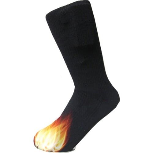 Electric Heating Socks Cotton Feet Thermal Winter Warmer Foot Sock Cycling Skiing Double Layer Thermal Socks Anti-Freezing