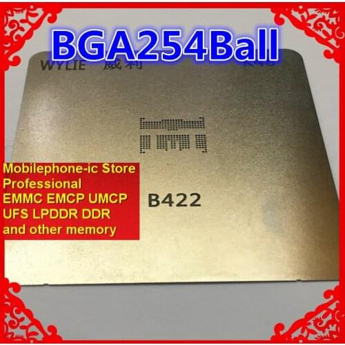 EMCP UMCP BGA254Ball Stencil Reballing IC Pins Solder BGA Direct Heating Template