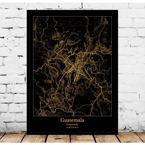 Guatemala Map Poster