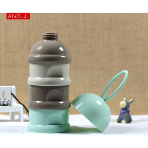 Three Grid Baby Food Storage Box Portable Milk Powder Formula Dispenser Food Container Storage Feeding Box for Baby Kids Toddler