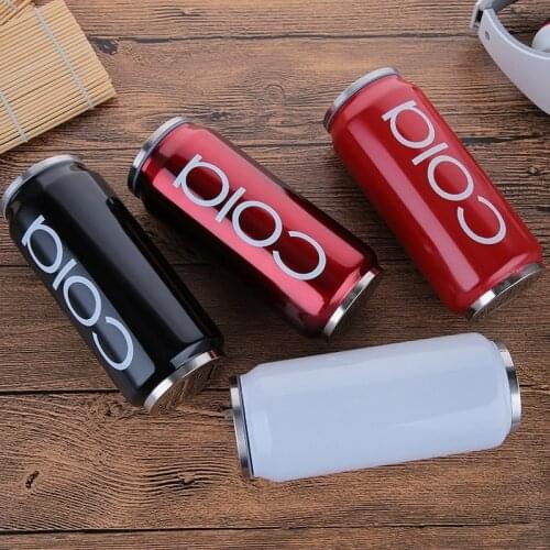 Creative 304 stainless steel vacuum flask, double-layer cola can, outdoor portable handy cup, customizable LOGO