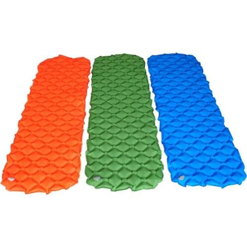 Lightweight Inflatable Outdoor Air Mattress Mat Camping Picnic Seat Cushion Pad Nylon Waterproof Sleeping Pad Camping Beach Mat