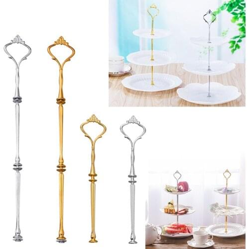 Fruit Tray Save Space Convenient 1PCS 2 or 3 Layers Hot Sale Gold and Silver Cake Dessert Rack Kitchen Restaurant Supplies