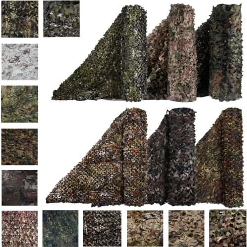 Multiple Color Single Camouflage Nets Mesh 1.5M Wide Army Military Camo Netting for Hunting Car Covers Tent Sun Shelter