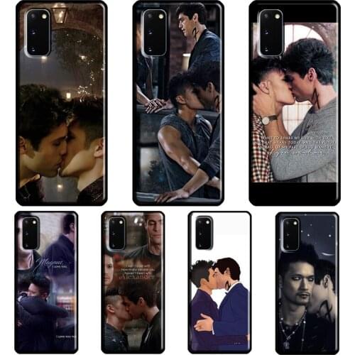Shadowhunters Malec Kiss Case For Samsung Galaxy S8 S9 S10 Plus S20 FE S21 Ultra Note 20 Note 10 Plus Soft Cover