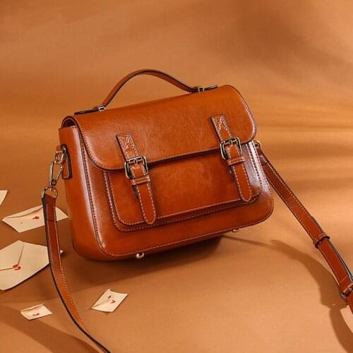 Restoring Ancient Ways New Leather Chain Women High Quality Soft Cowhide Genuine Classical Large Capacity Shoulder Bags