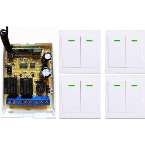 New digital Remote Control Switch DC12V DC24V 2CH Receiver Wall Transmitter Wireless Power Switch Radio Controlled Switch Relay