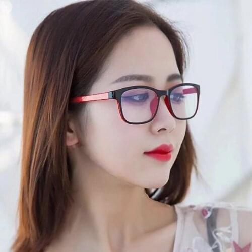 Girlview anti-blue small frame glasses ladies ultra-light and comfortable flat glasses students