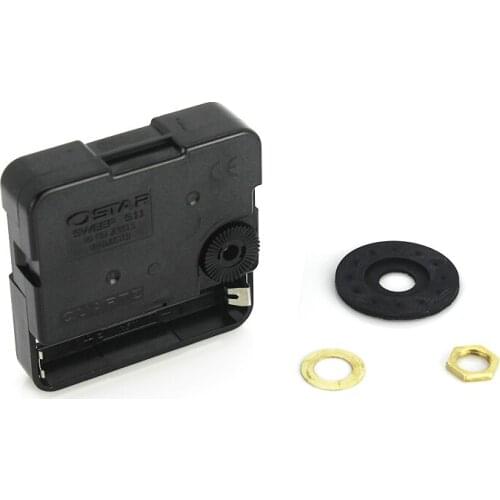 Wholesale 500pcs S11 Sweep Quartz clock movements 5mm screw axis length Screw in type Plastic clock Accessory DIY Clock Kits