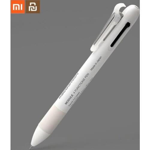 Original xiaomi youpin 4 in 1 multi-function pen student pencil ballpoint pen suitable for office student supplies smart