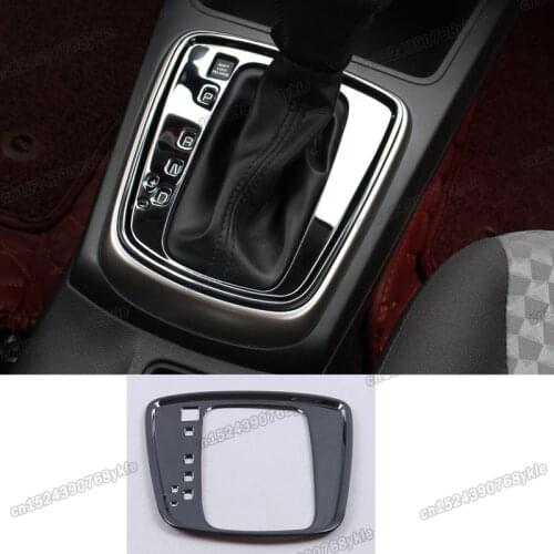 Lsrtw2017 stainless steel car gear panel trims for kia rio 2017 2018 2019 2020 k2