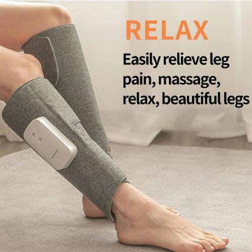 Rechargeable Leg Massager Air Compression Massager Heated For Foot And Calf Thigh Blood Circulation Relieve Calf Muscle Fatigue