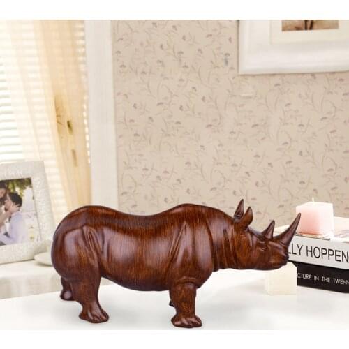 Resin Crafts Modern Simple Blue Rhino Home Decoration Decoration Creative Living Room TV Cabinet Small Decoration