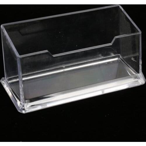 Clear Desktop Business Card Holder Desk Office Organizer Display Stand Acrylic Office Supplies Desk Accessories SN3129
