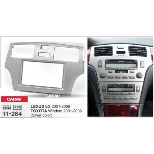 Radio Fascia for LEXUS ES TOYOTA Windom 2001-2006 Double Din Radio DVD Stereo CD Panel Dash Mount CARAV 11-264