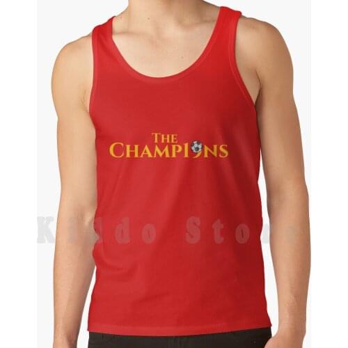The Champ19ns Tank Tops Vest Sleeveless Soccer Fans Great Souvenir Fans