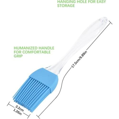 1PCS Silicone Brush Food Grade Baking Tool High Temperature Silicone Brush Barbecue Cream Brush Oil Brush BBQ Tools For Kitchen