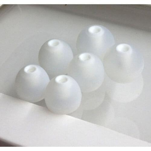 1set Silicone Replacement Tips Earbuds In Ear Bud Earphone Covers Headphones Gel Tip Case Ear Pads for MA850G/A B -white