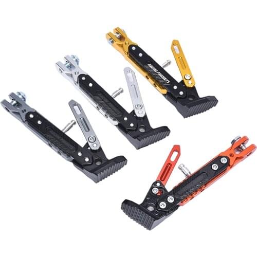 Universal Motorcycle Adjustable Kickstand Foot Brace Parking Leg Foot Side Support Stand
