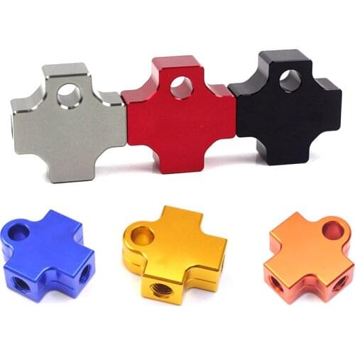 AVT Brake Hose Connector Adapter 3 Way Motorcycle Hydraulic Pipe Connect Tee Coupling Tubes Adapter bracket M10 Banjo Oil Link