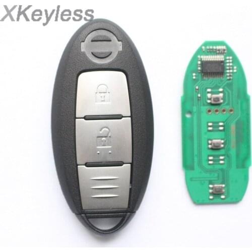 2016 2017 for Nissan Tiida Versa 2 button fob smart remote key transmitter 433mhz , keyless go access push start