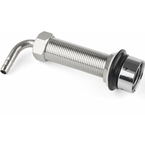 92.5mm Stainless Steel Elbow Shank Beer Tap Draft Beer Faucet Accessories with Diameter 8mm for Beer Keg