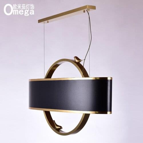 American minimalist living room copper chandelier restaurant bar porch study bedside small chandelier project model room lamp