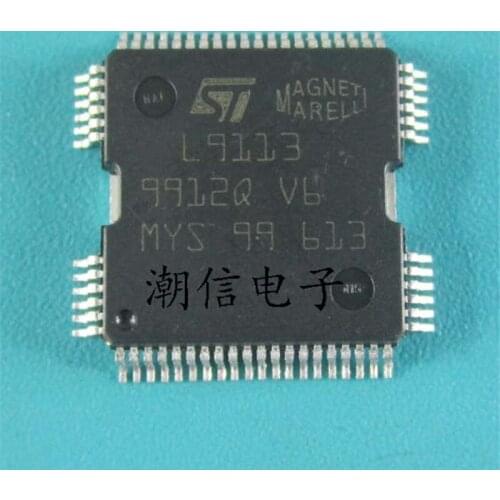 10pcs L9113 Car Chips For Marelli multi-point computer board power supply fuel injection block chip QFP64