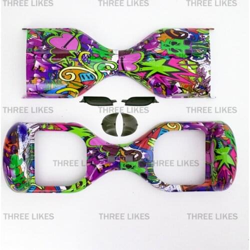 Graffiti Outer Shell Cover Case Repair Parts Replacement for 6.5'' Hoverboard 2 Whell Self Balancing Electric Balance Scooter