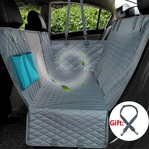 Pet Car Seat Cover Waterproof Dog Carriers Car Rear Back Seat Mat For Dogs Cats Hommock Non-slip Safety Dog Cushion Pet Supplies