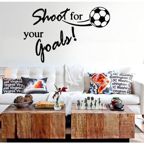 Quotes Wall Sticker Of Football Wall Art Decal Decoration Fashion Sticker Home Decor Children Home Sticker Mural
