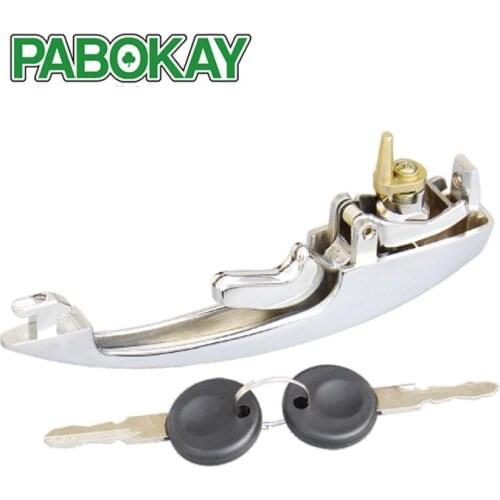 For VW Bay Type 2 T2 Camper Van Bus Chrome Door Handle Set with Keys 113898205M 111837205J