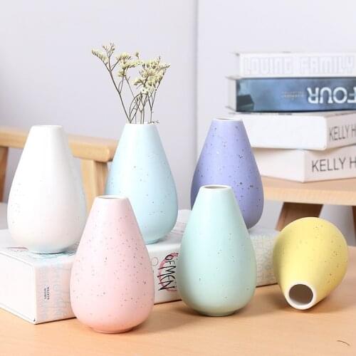 Morandi Ceramic Vase Simple Elegant Flower Arrangement Desktop Decoration for Office Hotel Home