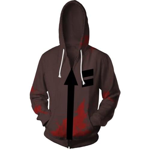 Anime Angels of Death Cosplay Isaac Foster Cosplay Costume Adult Fancy Isaac Foster Hoodie Halloween Costume for Man