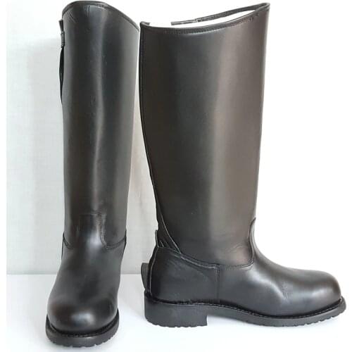 3515 Soldier Best quality Leather Half Chaps Genuine Leather Horse Riding Boots High Equestrian Boots Leather Puttees Leggings