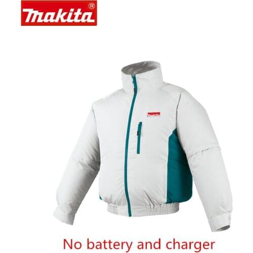 Makita Battery-CLIMATE-Jacket DFJ201ZXL Size XL White New + OP