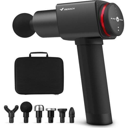 Lcd Screen Display Vibration Body Massager Deep Tissue Fascia Muscle Massage Gun Patent Fascia Massager Muscle Massage Gun