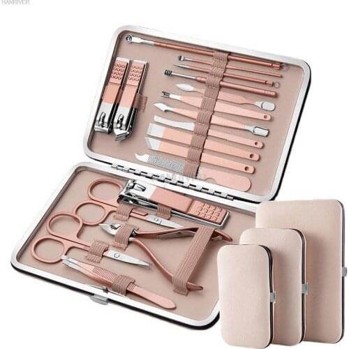 Manicure kit stainless steel nail clippers suit covered 18 times nails, nail clippers QianXiu nail care tool