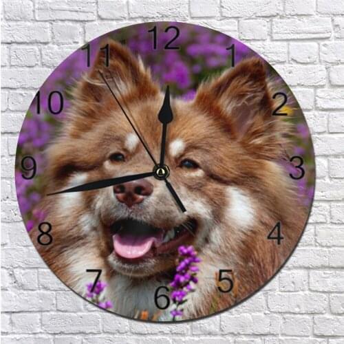 Wall Decor Clocks Dog Patten Numeral Digital Dial Mute Silent Digital Clock Battery Operated Clocks Kitchen Wall Home Wall Clock