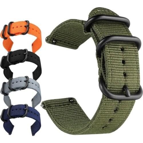 Nylon Canvas Strap For Xiaomi Amazfit Bip Lite/S/U Band Amazfit GTS 2 GTR 42mm Bracelet Amazfit bip U correa