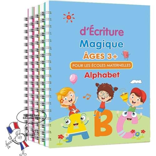 New French Magic Practice Copybook Free Childrens Books Learning Numbers In French Lettering For Calligraphy Writing Kids Toys