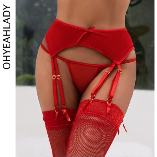 Ohyeahlady Porte Jarretelle Sexy 6 Jarretiere Plus Size 6XL Wedding Garter Erotic Suspender Intimates Garter Belt PJ5104
