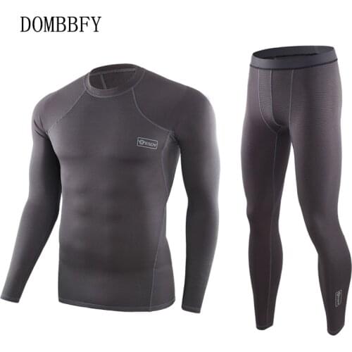 Autumn Winter Thermal Underwear Men Underwear Sets Compression Quick Drying Thermo Underwear Men Clothing Long Johns Tops Pants