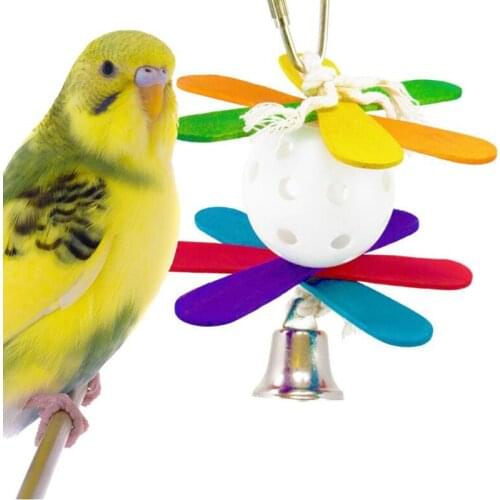 Parrots Toys And Bird Accessories For Pet Toy Swing Stand Hollow Bell Ball Parakeet Cage African Grey Vogel Speelgoed Parkiet